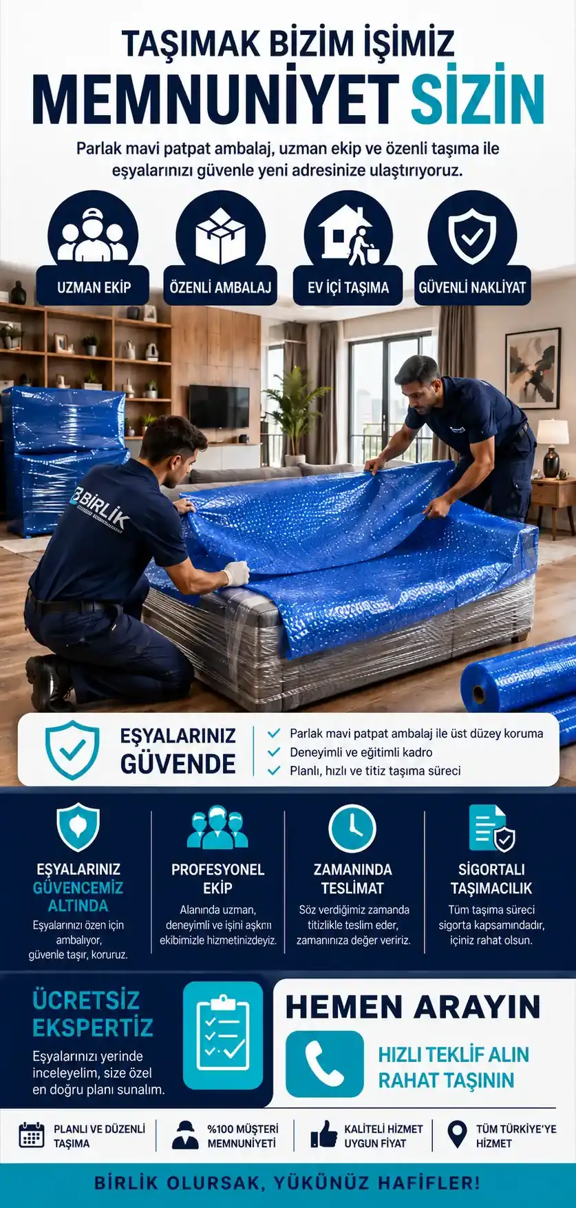 Adana evden eve nakliyat asansörlü taşıma çözümleri - Birlik Nakliyat