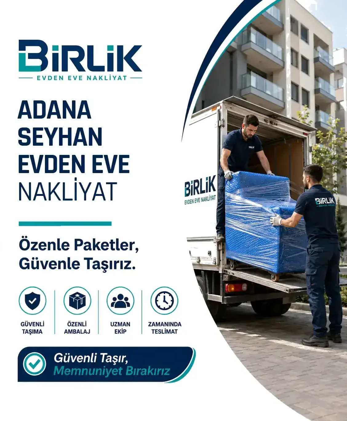 Adana Seyhan Evden Eve Nakliyat - Birlik Nakliyat