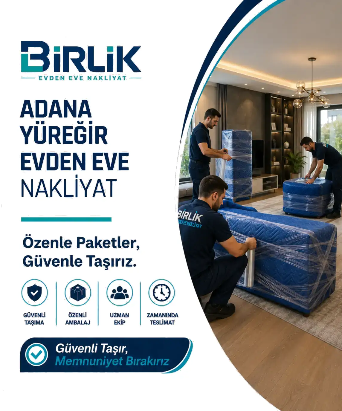 Adana Yüreğir Evden Eve Nakliyat - Birlik Nakliyat